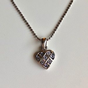 Tanzanite & Sterling Silver Lattice Necklace